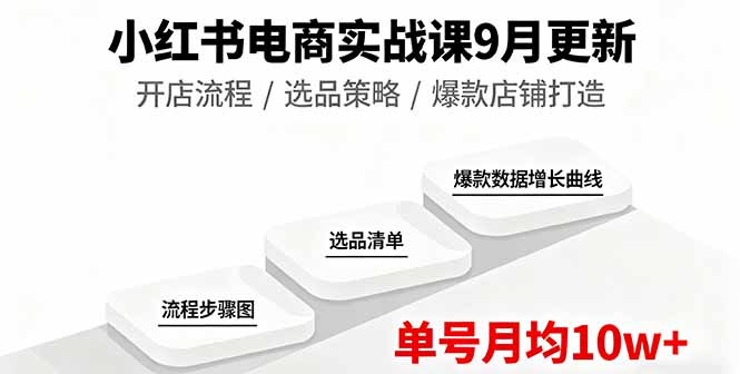 （16120期）小红书电商实战课9月更新，开店流程/选品策略/爆款店铺打造，单号月均10w+_生财有道创业项目网-生财有道