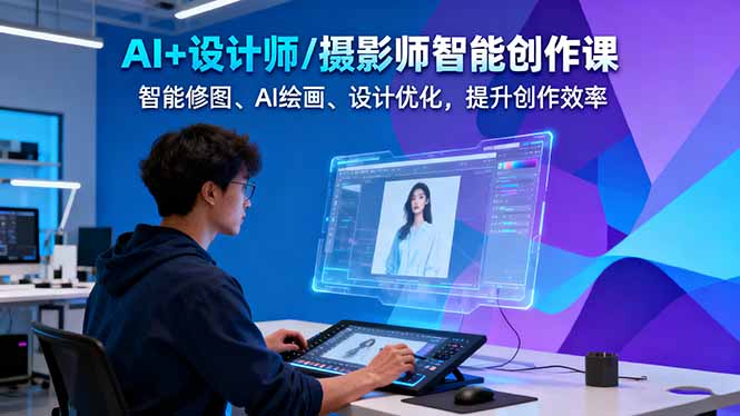 (16398期)AI+设计师/摄影师智能创作课:智能修图、AI绘画、设计优化,提升创作效率_生财有道创业项目网-生财有道