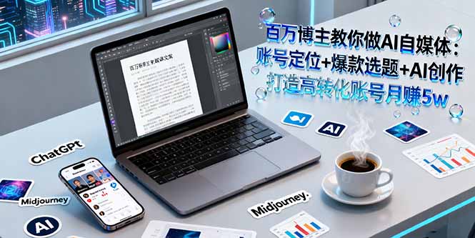 （16131期）百万博主教你做AI自媒体：账号定位+爆款选题+AI创作 打造高转化账号月赚5w_生财有道创业项目网-生财有道