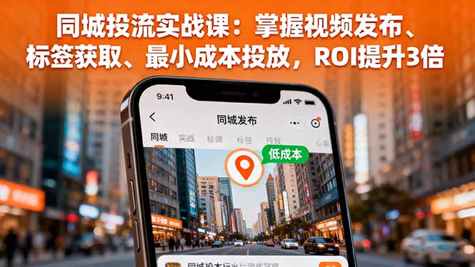 （16172期）同城投流实战课：掌握视频发布、标签获取、最小成本投放，ROI提升3倍_生财有道创业项目网-生财有道