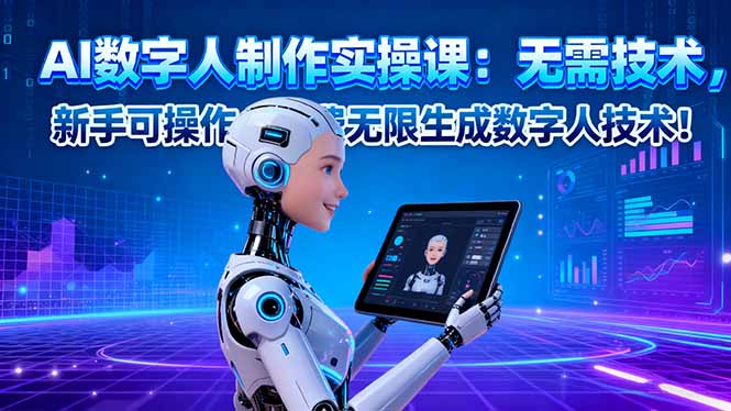 (16376期)AI数字人制作实操课:无需技术,新手可操作,免费无限生成数字人技术!_生财有道创业项目网-生财有道