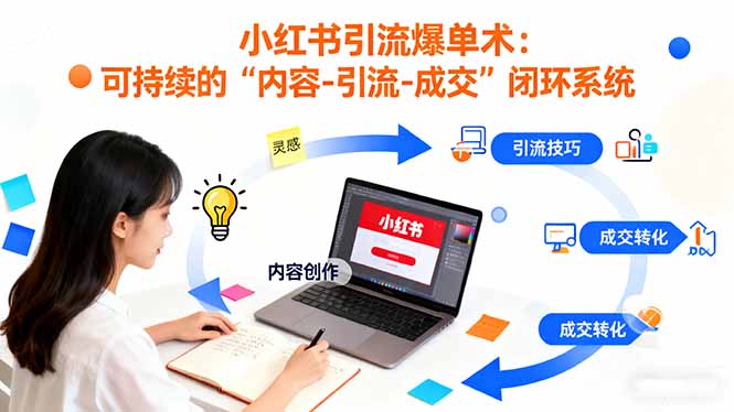 (16362期)小红书引流爆单术:构建一套低成本 可持续的“内容-引流-成交”闭环系统_生财有道创业项目网-生财有道