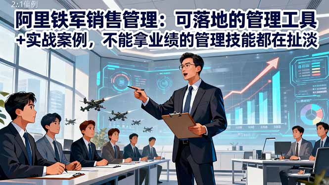 （16436期）阿里铁军销售管理：可落地的管理工具+实战案例，不能拿业绩的管理都在扯淡_生财有道创业项目网-生财有道