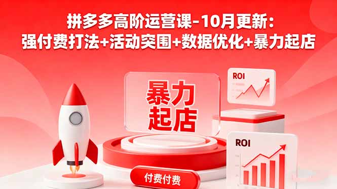(16366期)拼多多高阶运营课-10月更新:强付费打法+活动突围+数据优化+暴力起店_生财有道创业项目网-生财有道