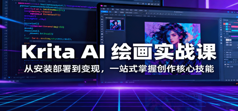 Krita AI 绘画实战课：从安装部署到变现，一站式掌握创作核心技能_生财有道创业网-生财有道