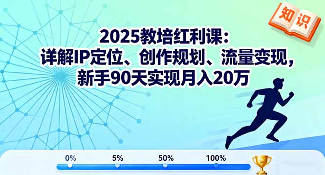 （16178期）2025教培红利课：详解IP定位、创作规划、流量变现，新手90天实现月入20万_生财有道创业项目网-生财有道