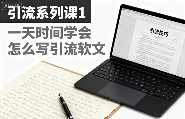 引流系列课1,一天时间学会怎么写引流软文——生财有道创业项目网-生财有道