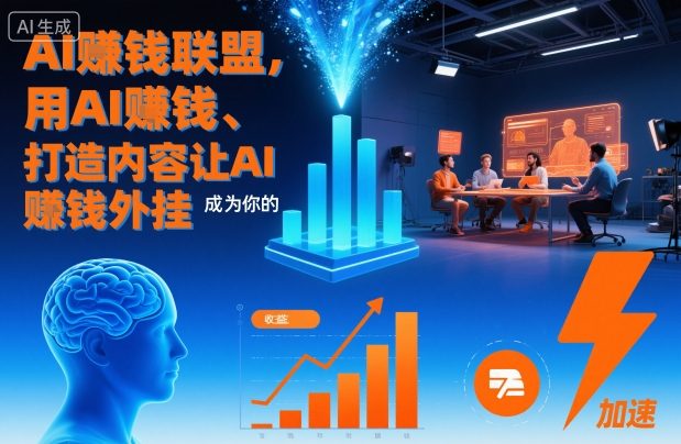 AI賺钱联盟,用AI賺钱、打造内容让AI成为你的賺钱外挂——生财有道创业项目网-生财有道