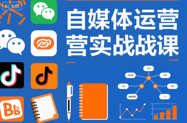 自媒体运营实战课，掌握一套系统的自媒体运营底层方法论，成为优秀的内容创作者——生财有道创业项目网-生财有道