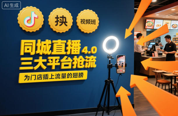 同城直播实操班4.0，三大平台抢流，为门店插上流量的翅膀——生财有道创业项目网-生财有道