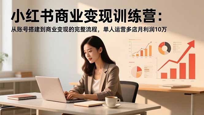 （16698期）小红书商业变现训练营：从账号搭建到商业变现的完整流程，单人运营多店月利润10万_生财有道创业项目网-生财有道