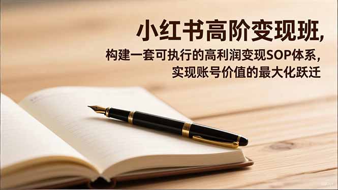 （16633期）小红书高阶变现班，构建一套可执行的高利润变现SOP体系，实现账号价值的最大化跃迁_生财有道创业项目网-生财有道