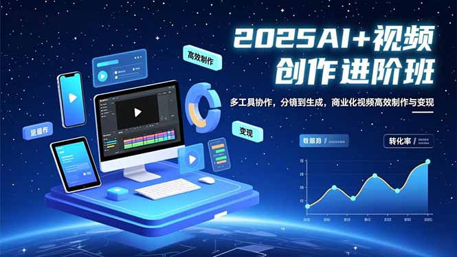 (16622期)AI+视频创作进阶班:多工具协作,分镜到生成,商业化视频高效制作与变现_生财有道创业项目网-生财有道