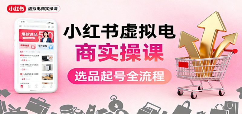 小红书虚拟电商实操课:选品起号+AI 内容创作+店铺运营+引流私域+自动化发笔记_生财有道创业网-生财有道