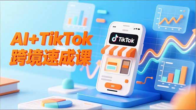 (16745期)AI+TikTok跨境速成课,智能翻译、店铺定位、流程拆解,7天高效上线运营_生财有道创业项目网-生财有道
