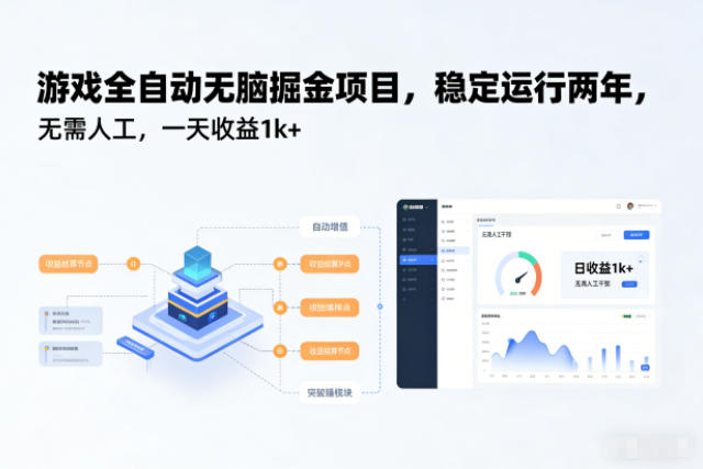 图片[1]-游戏全自动无脑掘金项目，稳定运行两年，无需人工，一天收益1k+【揭秘】——生财有道创业项目网-生财有道