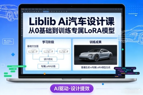 图片[1]-Liblib Ai汽车设计课，从0基础文生图，到教你训练专属设计和风格LoRA模型——生财有道创业项目网-生财有道