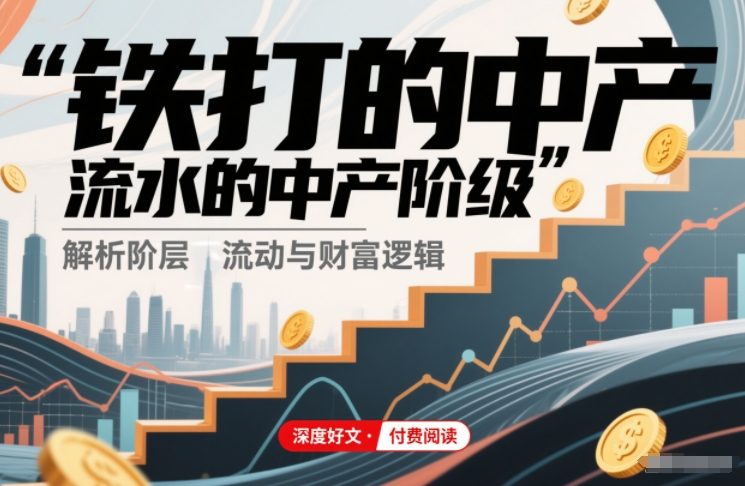 付费文章：铁打的中产，流水的中产阶级——生财有道创业项目网-生财有道