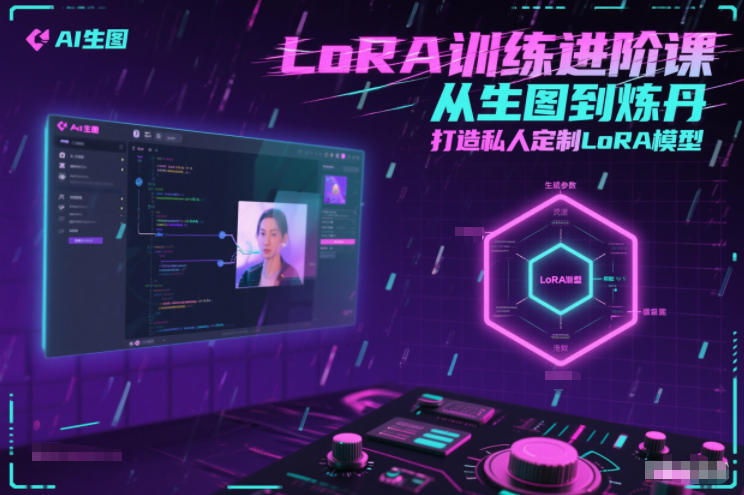 LoRA训练进阶课，从生图到炼丹，打造私人定制LoRA模型——生财有道创业项目网-生财有道