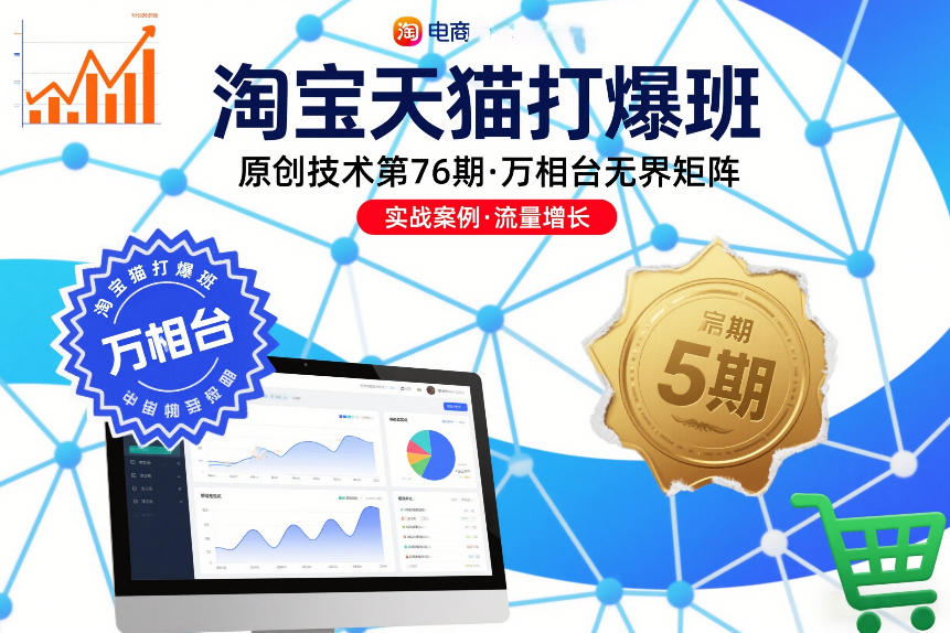 淘宝天猫打爆班原创技术第76期,万相台无界矩阵——生财有道创业项目网-生财有道