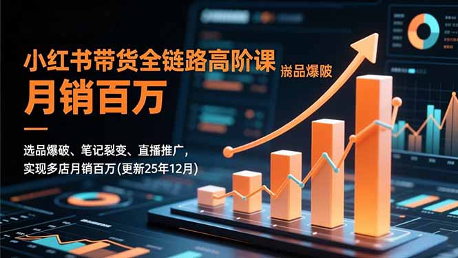 (16842期)小红书带货全链路高阶课,选品爆破、笔记裂变、直播推广,实现多店月销百万(更新25年12月)_生财有道创业项目网-生财有道