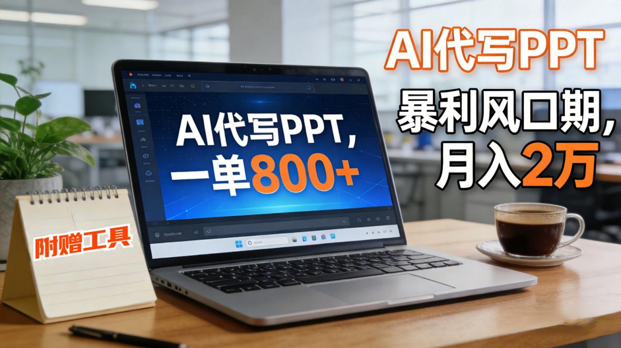 AI 代写做 PPT!一单狂赚 800+,风口期月入 2 万(工具 + 提示词直接送)_生财有道创业网-生财有道