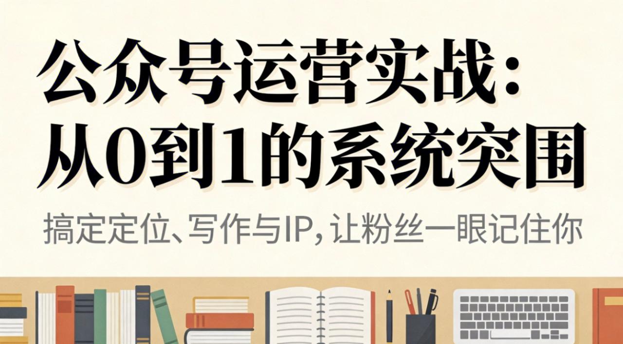 （16777期）公众号运营实战：从0到1的系统突围_生财有道创业项目网-生财有道