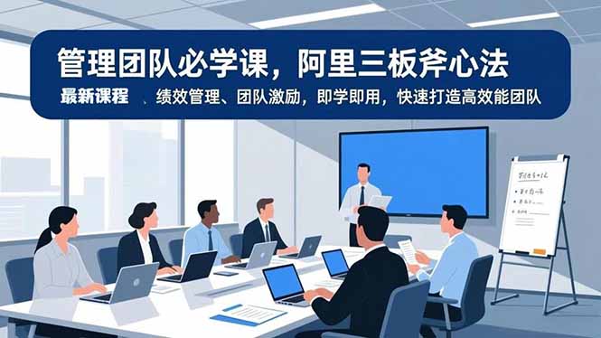 （16929期）管理团队必学课，阿里三板斧心法、绩效管理、团队激励，即学即用，快速打造高效能团队_生财有道创业项目网-生财有道