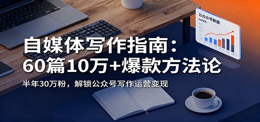 自媒体写作指南：60篇10万+爆款方法论，半年30万粉，解锁公众号写作运营变现_生财有道创业网-生财有道