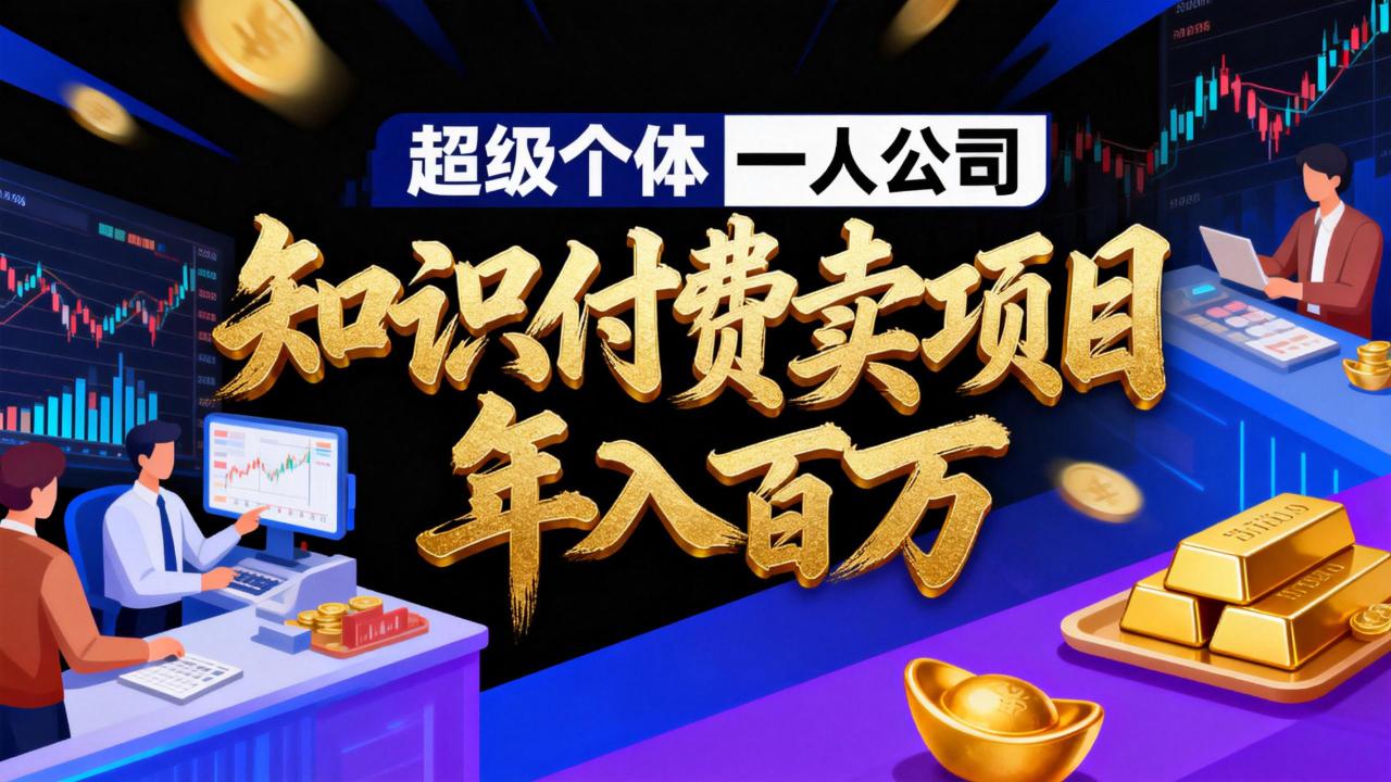 （17093期）2026年“超级个体一人公司”私域卖项目年入百万，个人IP-精准引流-项目包装-转化成交_生财有道创业项目网-生财有道