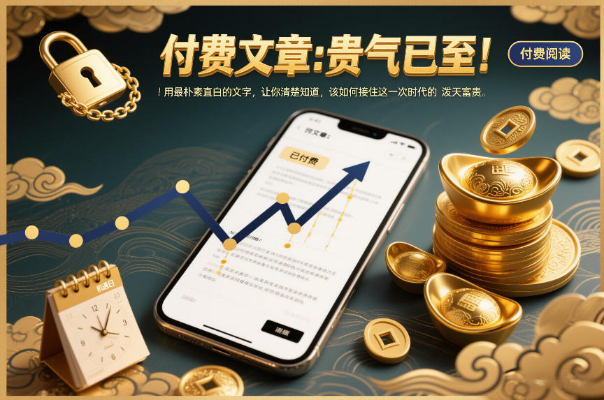 付费文章:贵气已至!用最朴素直白的文字,让你清楚知道,该如何接住这一次时代的泼天富贵——生财有道创业项目网-生财有道