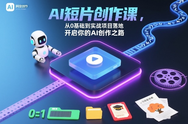 AI短片创作课，从0基础到实战项目落地，开启你的AI创作之路——生财有道创业项目网-生财有道