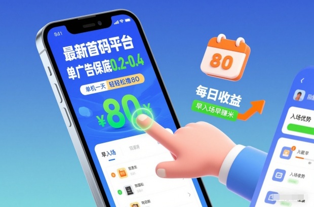最新首码平台,单广告保底0.2-0.4,单机一天轻松撸80,早入场早賺米【揭秘】——生财有道创业项目网-生财有道
