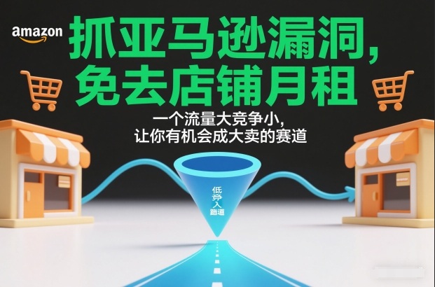 抓亚马逊漏洞，免去店铺月租，一个流量大竞争小，让你有机会成大卖的赛道——生财有道创业项目网-生财有道