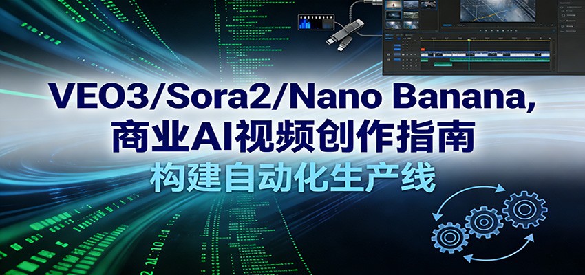VEO3/Sora2/Nano Banana商业AI视频创作指南,构建自动化生产线_生财有道创业网-生财有道