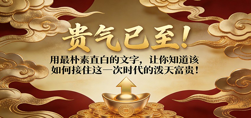 付费文章：贵气已至！用最朴素直白的文字，让你知道该如何接住这一次时代的泼天富贵！_生财有道创业网-生财有道