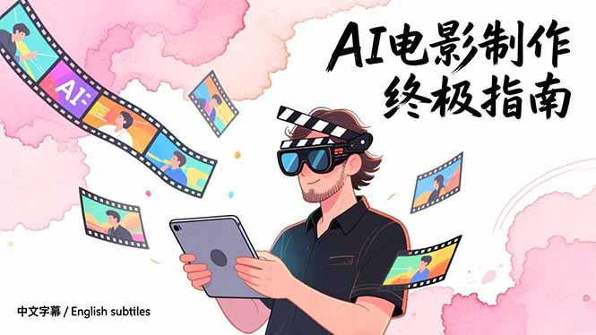 图片[1]-（17130期）AI电影制作终极指南：从创意到成片，系统掌握智能影视全流程实战课（中英字幕）_生财有道创业项目网-生财有道