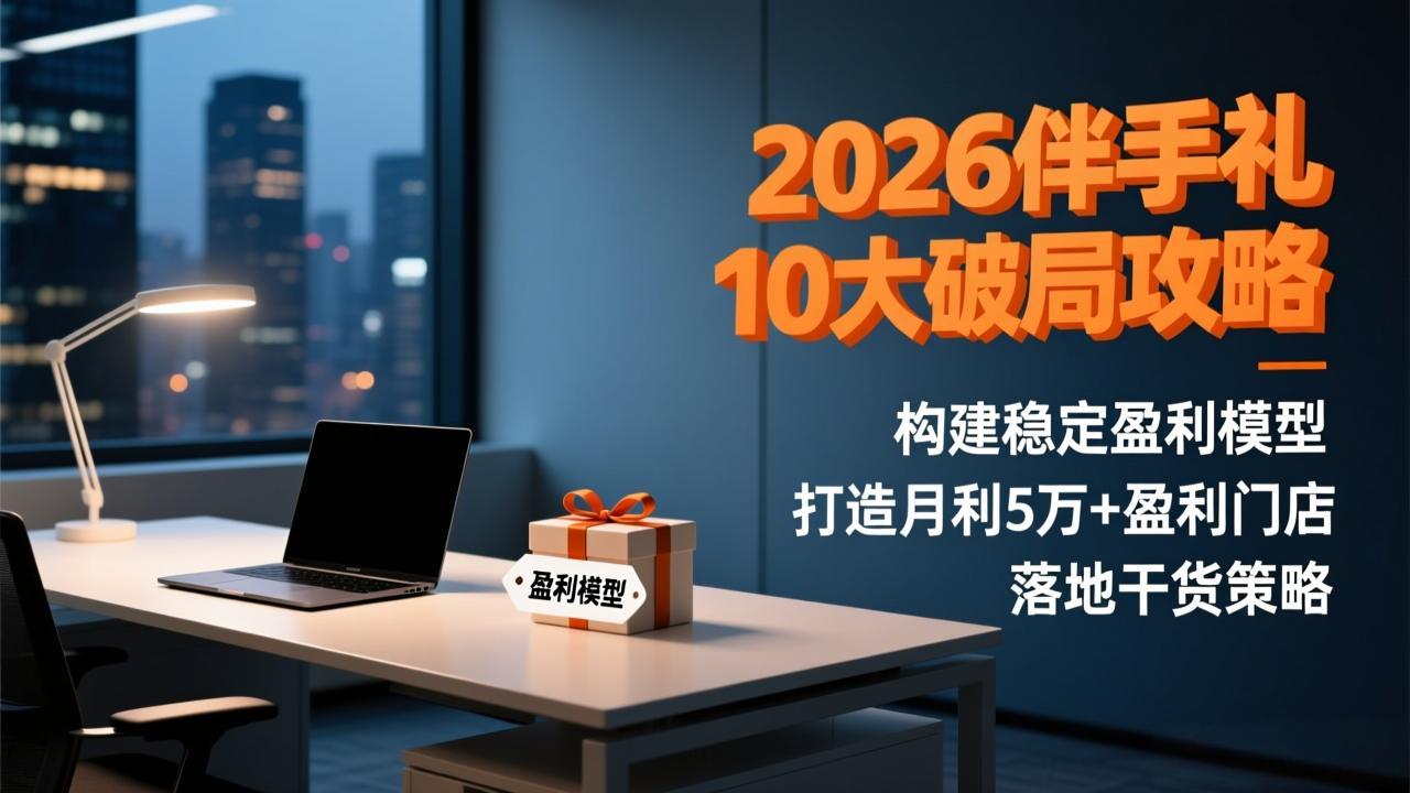 (17191期)2026伴手礼10大破局攻略:构建稳定盈利模型,打造月利5万+盈利门店,落地干货策略_生财有道创业项目网-生财有道