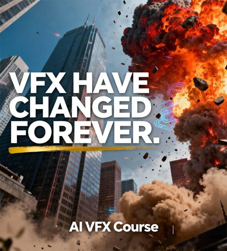 图片[2]-（17212期）AI视觉特效（AI VFX）实战课：运用前沿工具高效制作电影级爆炸、火焰、烟雾、环境和角色特效_生财有道创业项目网-生财有道