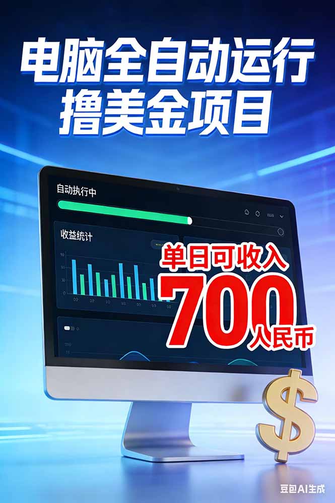 （17169期）2026年电脑全自动赚美金项目，单电脑日收益700+_生财有道创业项目网-生财有道