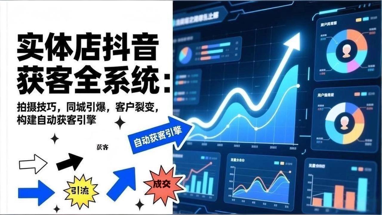 （17090期）2026实体店抖音获客全系统：拍摄技巧，同城引爆，客户裂变，构建自动获客引擎_生财有道创业项目网-生财有道