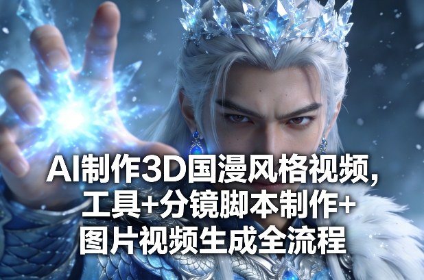 AI制作3D国漫风格视频，工具+分镜脚本制作+图片视频生成全流程——生财有道创业项目网-生财有道