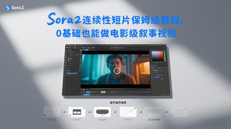 Sora2连续性短片保姆级教程,0基础也能做电影级叙事视频——生财有道创业项目网-生财有道