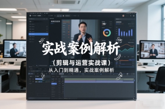剪辑与运营实战课，从入门到精通，实战案例解析（更新2026）——生财有道创业项目网-生财有道
