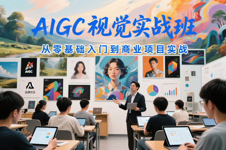 AIGC视觉实战班,从零基础入门到商业项目实战——生财有道创业项目网-生财有道