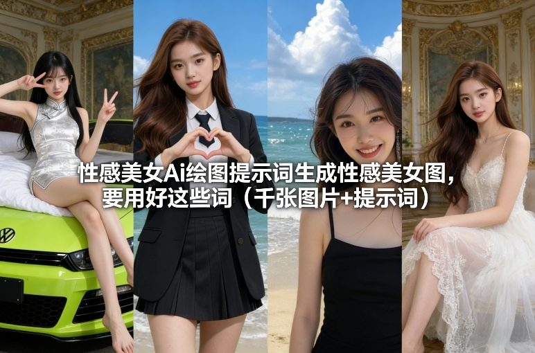性感美女Ai绘图提示词生成性感美女图，要用好这些词（千张图片+提示词）——生财有道创业项目网-生财有道