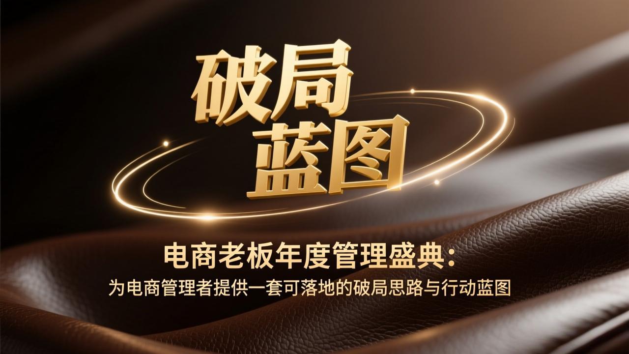 （17374期）电商老板年度管理盛典：为电商管理者提供一套可落地的破局思路与行动蓝图_生财有道创业项目网-生财有道
