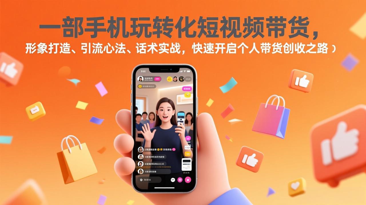 （17356期）一部手机玩转化短视频带货，形象打造、引流心法、话术实战，快速开启个人带货创收之路_生财有道创业项目网-生财有道