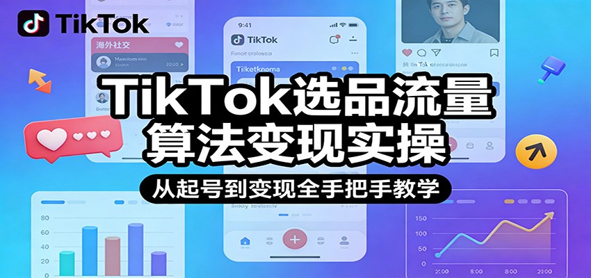 TikTok选品流量算法变现实操,从起号到变现全手把手教学_生财有道创业网-生财有道