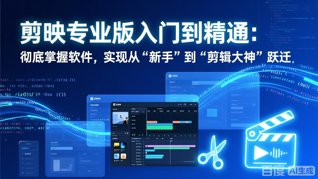 （17321期）剪映专业版入门到精通：彻底掌握软件，实现从“新手”到“剪辑大神”跃迁_生财有道创业项目网-生财有道